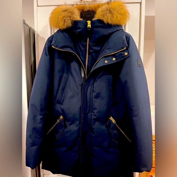 EDWARD 2-in-1 down parka with hooded bib and natural fur for men - Picture 9 of 11